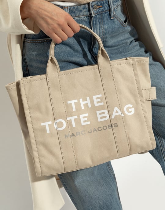 Marc Jacobs Beigen Katoenen Handtas - Image 5