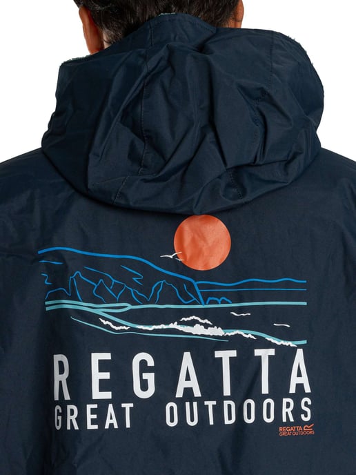 Regatta Waterdichte Veranderende Badjas, Blauw - Image 4