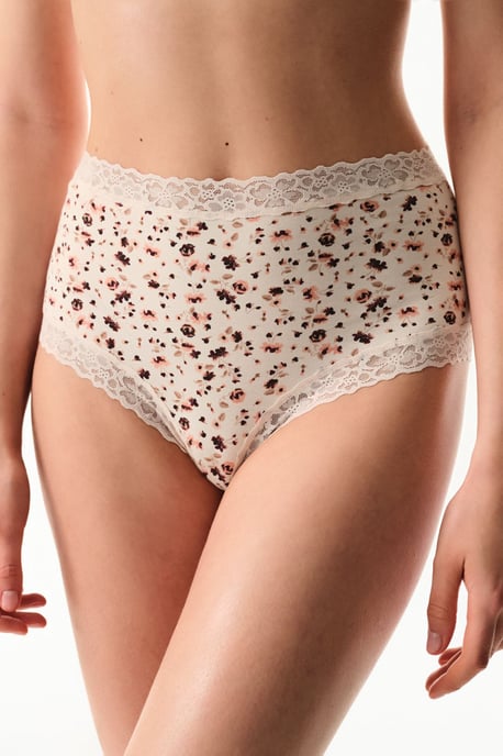 Ontspannen Katoenen Hoge Taille Slip - Image 1