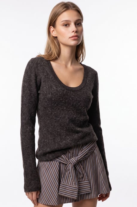 Dames Viscose Mix Kasjmier Trui - Image 6