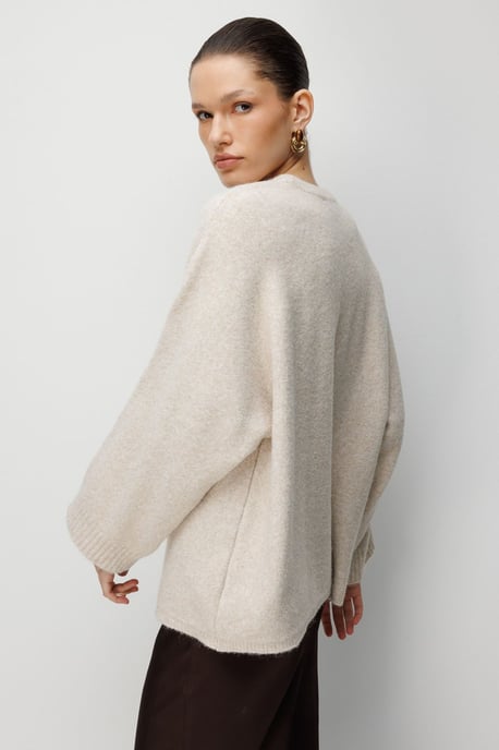 Dames Oversized Crew Neck Trui - Image 5