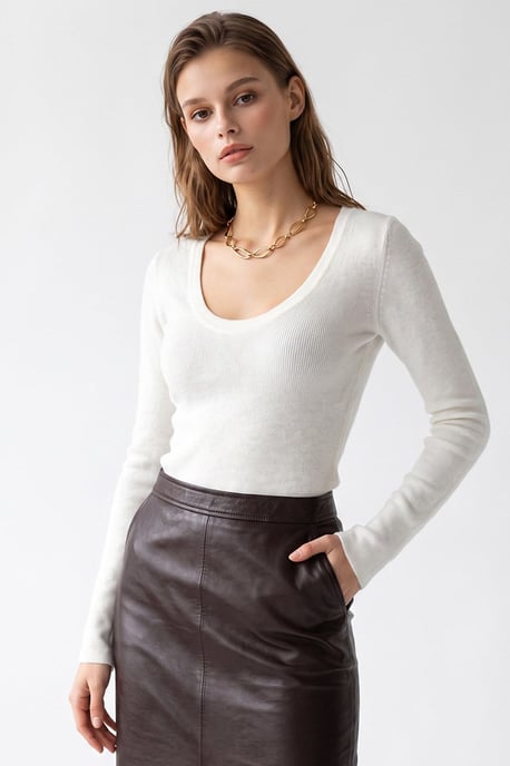 Vrouwen Viscose Mix Kasjmier Trui - Image 1