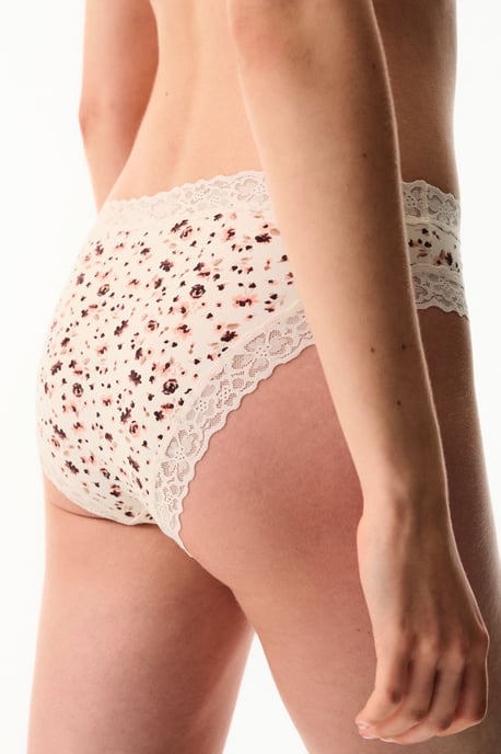 Ontspannen Katoenen Bloemen Slip - Image 2