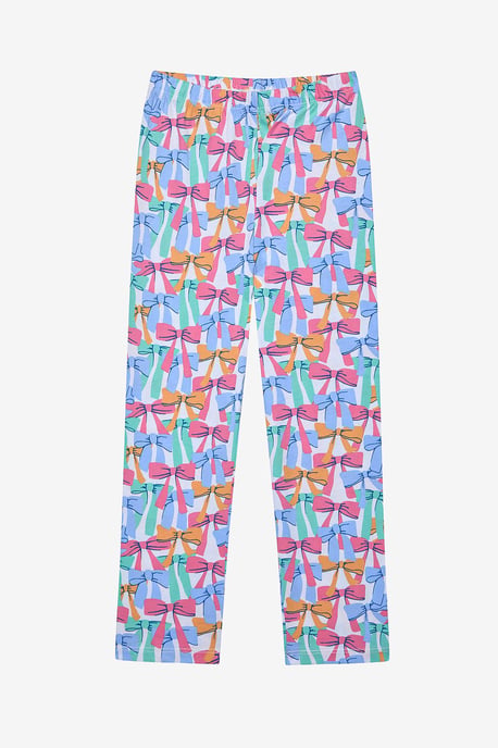 Meisjes Kleurige Strik Shirt en Off PJ Set - Image 3