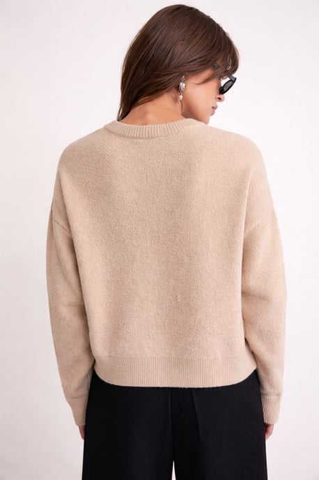 Geknoopte Ribbels Brei Cardigan - Image 6
