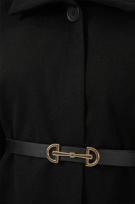 Gestrikte Tweed Cape Mantel - Image 5