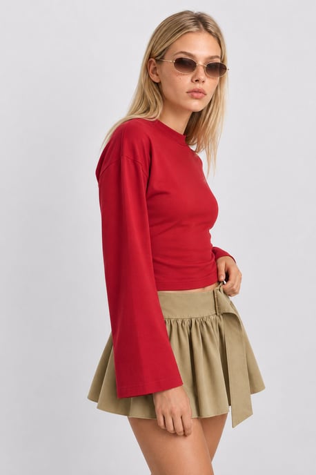 Ronde Hals Lange Mouw Blouse - Image 3