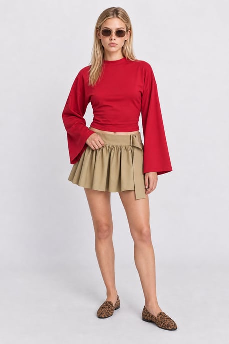 Ronde Hals Lange Mouw Blouse - Image 4