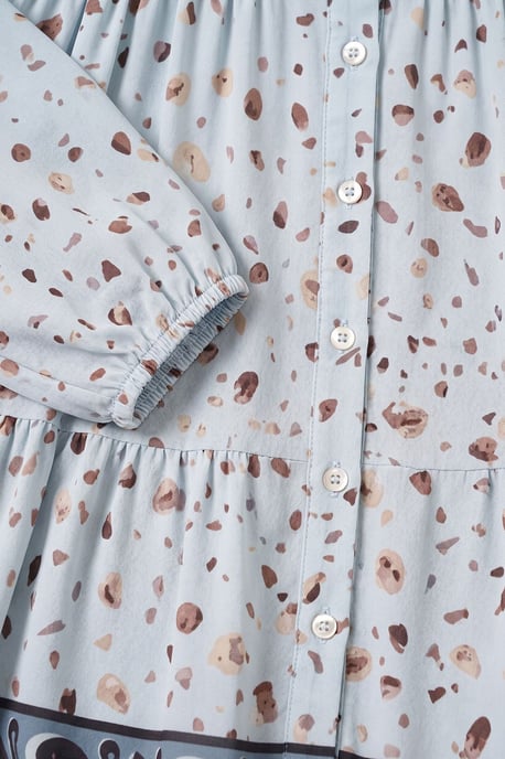 Gebuttonde Maxi Jurk met Ronde Hals en Tailleband - Image 2