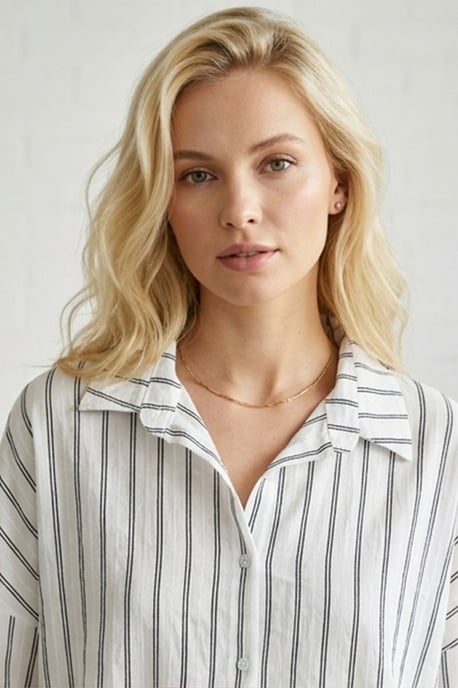 Oversized Overhemd met Lange Mouwen van Poplin - Image 3