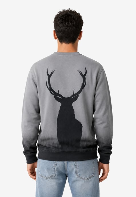 Sweatshirt met Allover-Print Wilde Hert Mr Gugu & Miss GO - Image 3