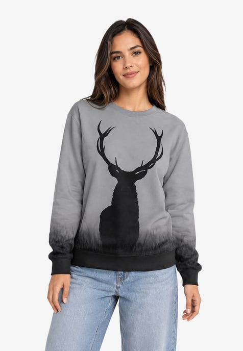 Sweatshirt met Allover-Print Wilde Hert Mr Gugu & Miss GO - Image 4