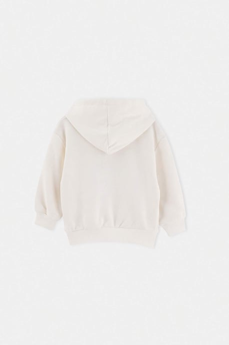 TRENDYOLKIDS Meisjes Ecru Effen Lang, Regular fit Sweatshirts - Image 2