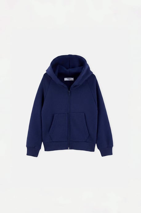 TRENDYOLKIDS Meisjes Donkerblauw Effen Lang, Regular fit Sweatshirts - Image 5