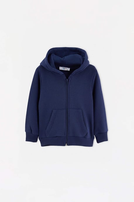 TRENDYOLKIDS Meisjes Donkerblauw Effen Lang, Regular fit Sweatshirts - Image 5