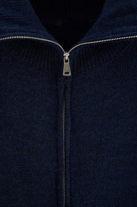 TRENDYOL MAN Heren Donkerblauw Effen Lang, Oversized Vesten - Image 5