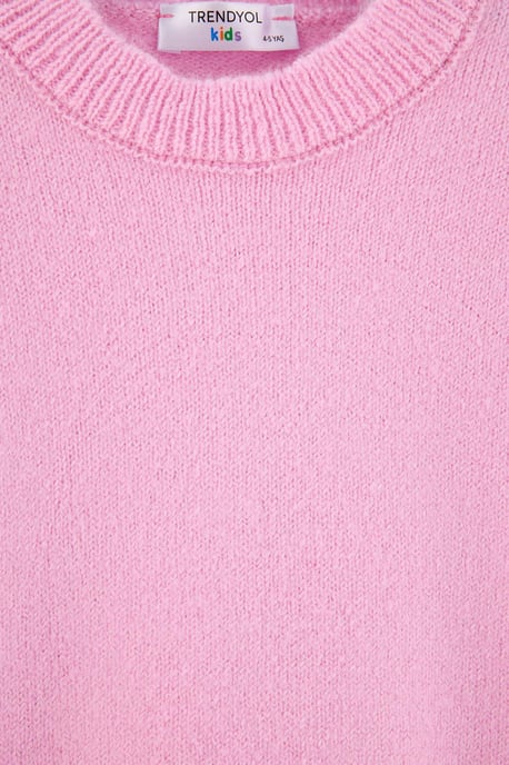 TRENDYOLKIDS Meisjes Roze Effen Lang, Regular fit Truien - Image 4
