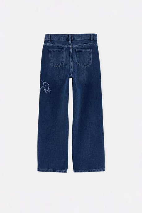 TRENDYOLKIDS Jongens Blauw Effen Normale taille Jeans - Image 5
