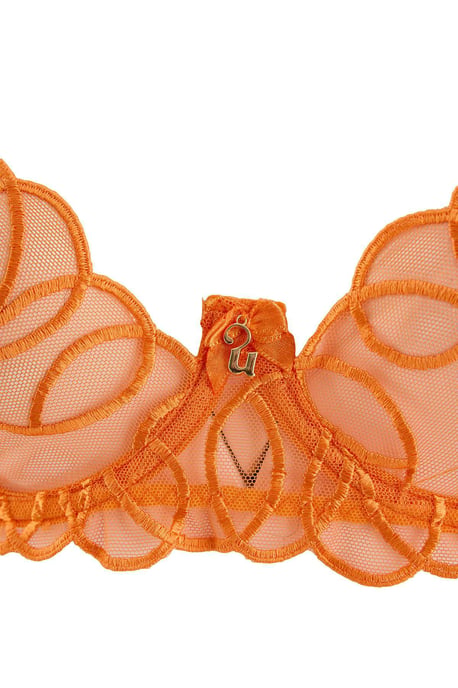TRENDYOLMİLLA Dames 3-pack Oranje Effen Niet gevoerd Ondergoed Sets - Image 5