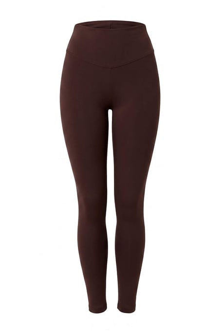 TRENDYOLMİLLA Dames Bruin Effen Hoge taille Sport- Leggings - Image 5