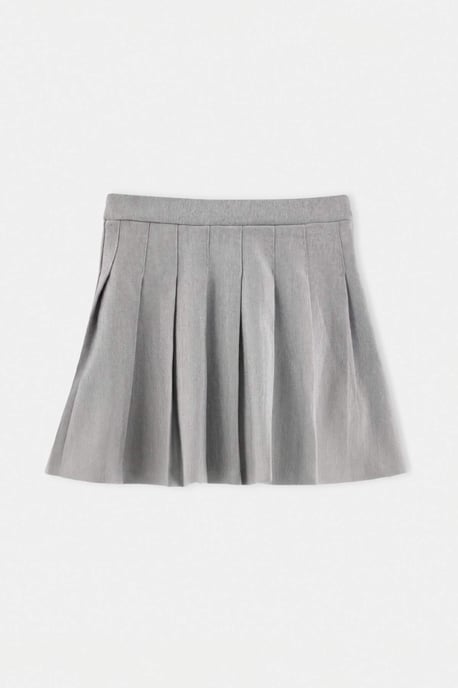 TRENDYOLKIDS Meisjes Grijs Effen Kort / Mini Basic A-lijn Rokken - Image 2