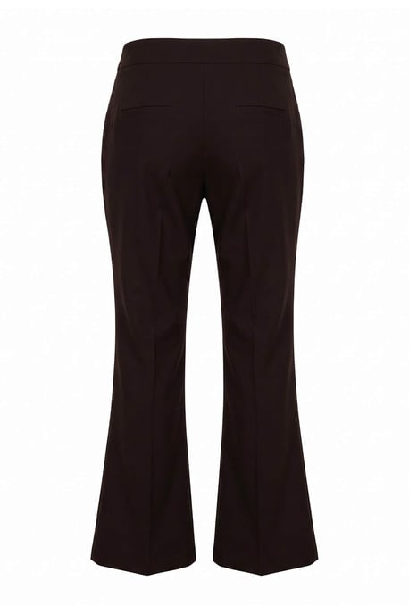 TRENDYOLMİLLA Dames Bruin Effen Wijde pijp Normale taille Broeken - Image 2
