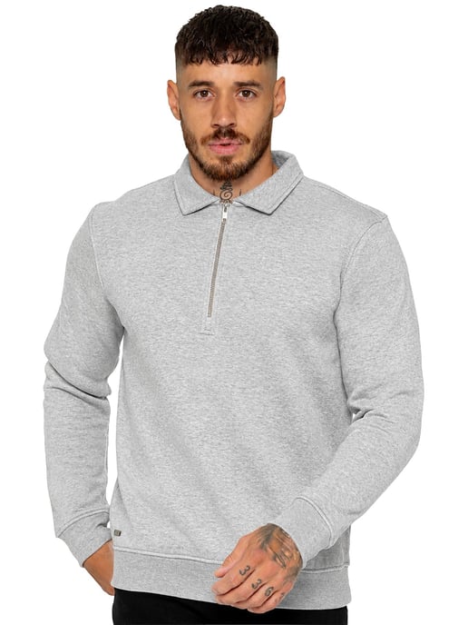 Enzo Milano | Sweatshirt met halve rits en kraag voor heren - Image 1