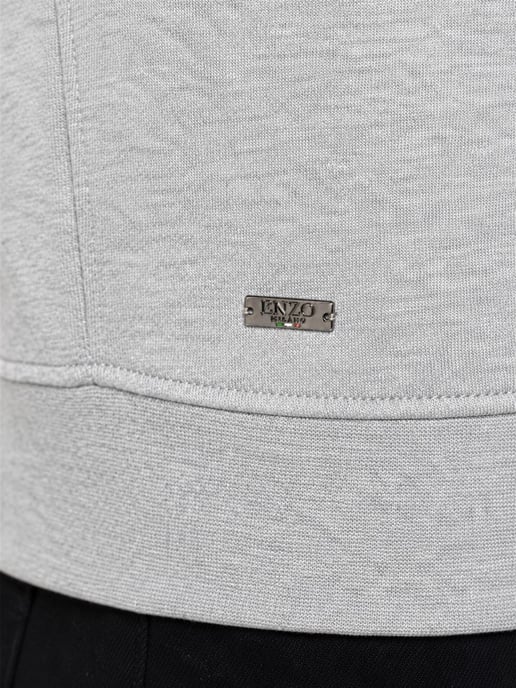 Enzo Milano | Sweatshirt met halve rits en kraag voor heren - Image 3