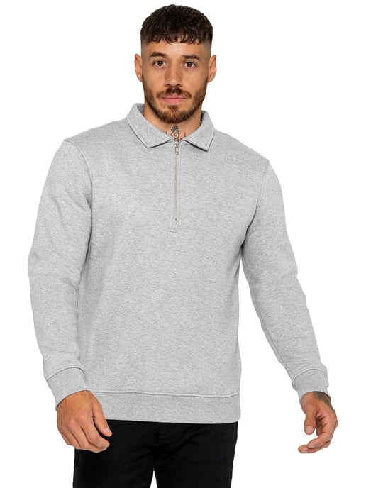 Enzo Milano | Sweatshirt met halve rits en kraag voor heren - Image 4