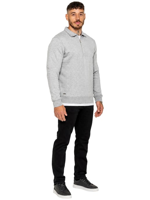 Enzo Milano | Sweatshirt met halve rits en kraag voor heren - Image 5