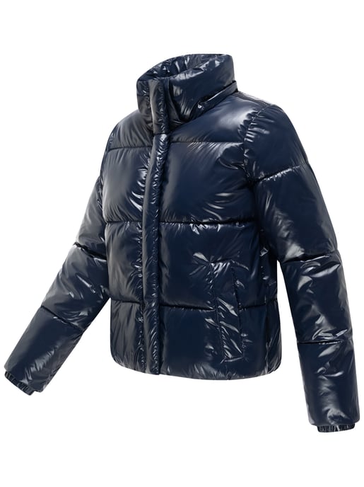 Marikoo dames gewatteerde winterjas Skyraa met capuchon & glanzend design - Image 4