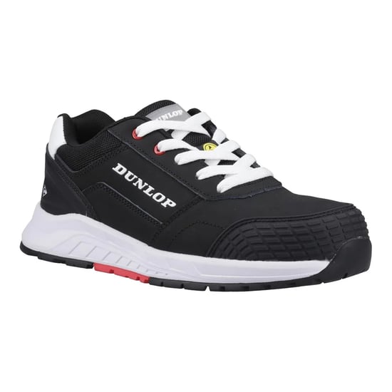Dunlop Heren Storm Lederen Veiligheidsschoenen (Zwart/Wit/Rood) - Image 5