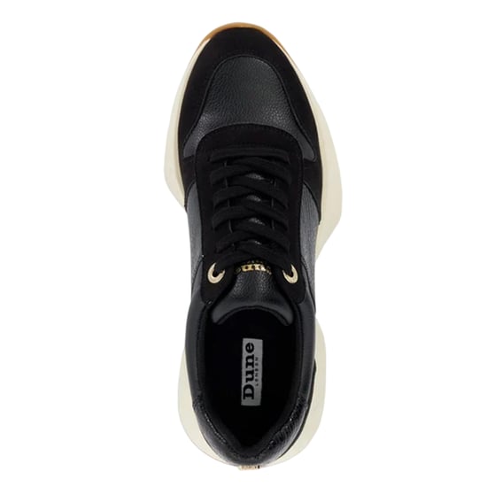 Dune London Dames/Dames Slangenprint Leren Trainers (Zwart) - Image 3