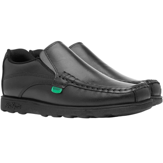 Kickers Fragma leren schoolschoenen voor jongens (Zwart) - Image 5