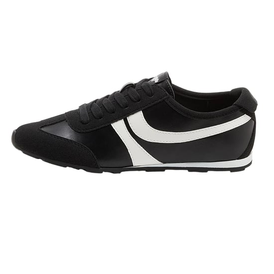 Rocket Dog Dames Destin PU Sneakers (Zwart/Wit) - Image 3