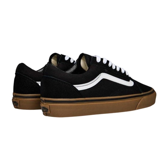 Vans Old Skool-canvas sportschoenen voor heren (Zwart/Gum) - Image 2