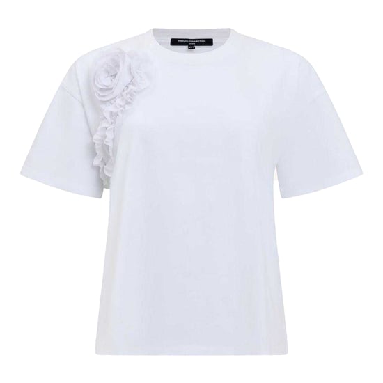 French Connection Dames-T-shirt van roze crêpe (Wit) - Image 2
