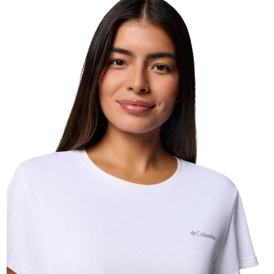 Columbia Dames/Dames Logo T-Shirt (Wit) - Image 3