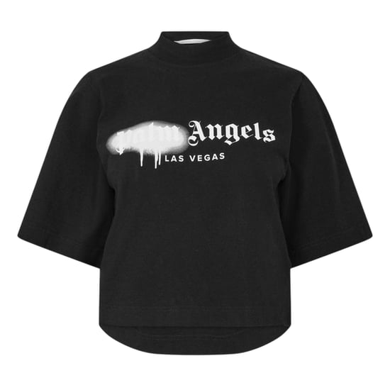 Palm Angels Milano Crop-T-shirt voor dames (Zwart, Wit) - Image 1