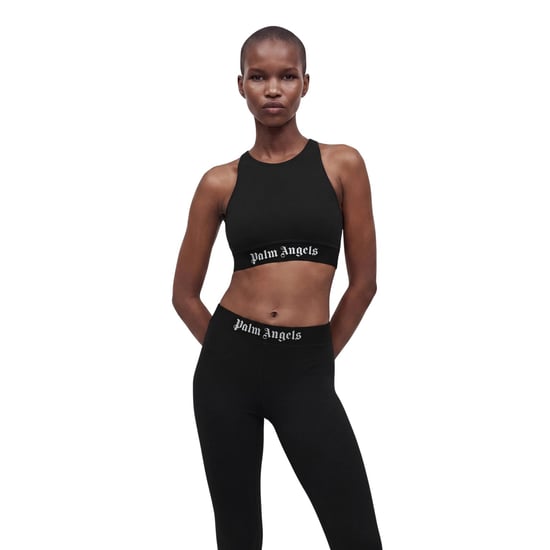Palm Angels Sportieve crop-top met bandjes voor dames (Zwart, Wit) - Image 1