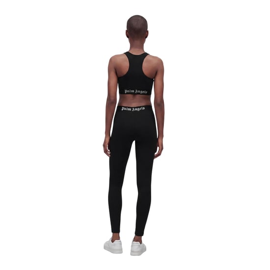 Palm Angels Sportieve crop-top met bandjes voor dames (Zwart, Wit) - Image 3