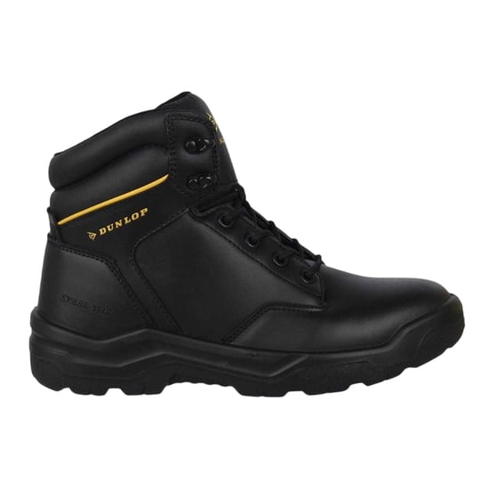 Dunlop Unisex Dakota-veiligheidslaarzen van leer voor volwassenen (Zwart) - Image 1