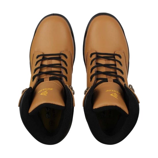 Dunlop Unisex Dakota-veiligheidslaarzen van leer voor volwassenen (Honing) - Image 4