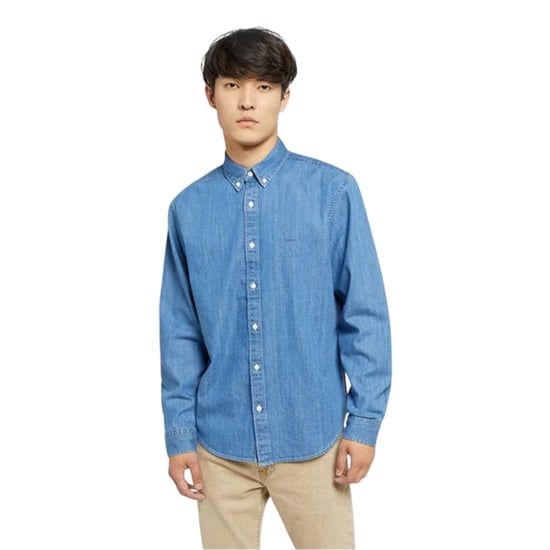 Levis Authentiek denim overhemd met knopen voor heren (Blauw) - Image 1