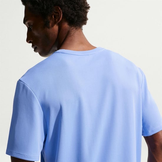 Nike Heren T-shirt Miler met Swoosh en reflecterende details (Lichtblauw) - Image 2