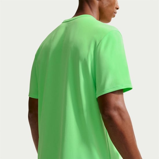 Nike Heren T-shirt Miler met Swoosh en reflecterende details (Groen/zilver) - Image 2