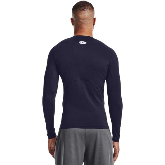 Under Armour HeatGear-basislaagshirt voor heren (Marine, Wit) - Image 3