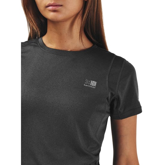 Karrimor Slim-fit T-shirt voor dames met opdruk op de rug (Houtskool) - Image 4