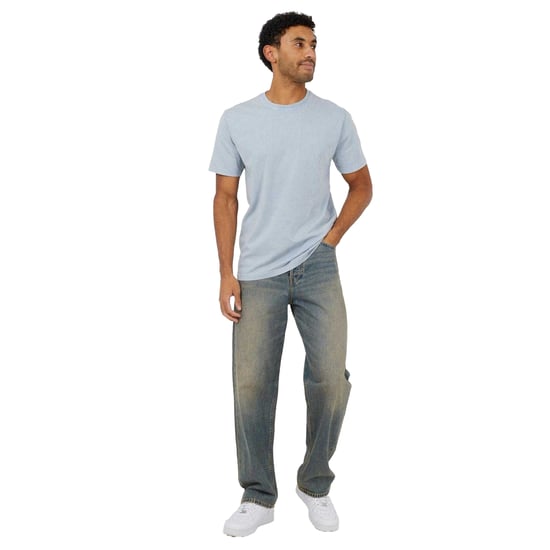 Brave Soul Heren Katoenen Jersey T-shirt (Staal) - Image 1