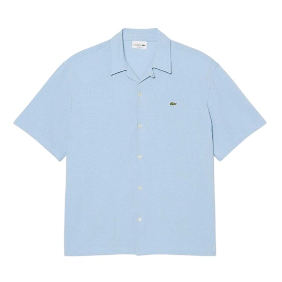Lacoste Herenoverhemd met Revere-kraag (Blauw) - Image 2